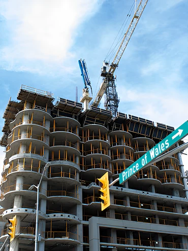 Commercial building construction